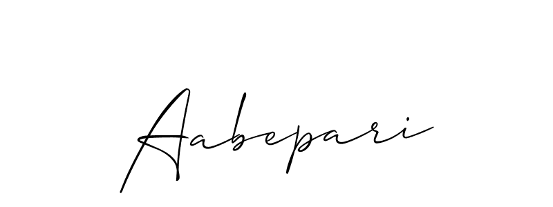 Check out images of Autograph of Aabepari name. Actor Aabepari Signature Style. Allison_Script is a professional sign style online. Aabepari signature style 2 images and pictures png