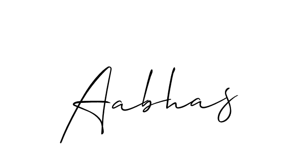 How to Draw Aabhas signature style? Allison_Script is a latest design signature styles for name Aabhas. Aabhas signature style 2 images and pictures png