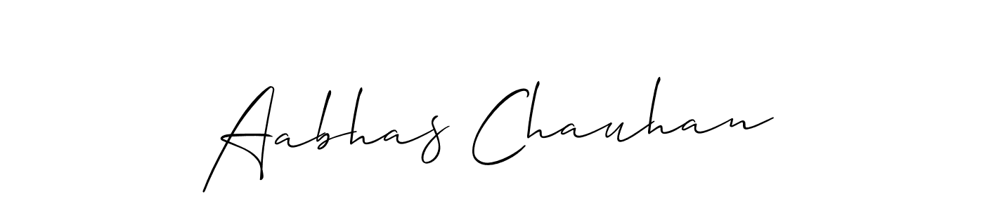 Make a beautiful signature design for name Aabhas Chauhan. Use this online signature maker to create a handwritten signature for free. Aabhas Chauhan signature style 2 images and pictures png