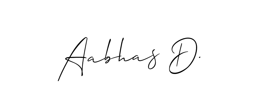 Once you've used our free online signature maker to create your best signature Allison_Script style, it's time to enjoy all of the benefits that Aabhas D. name signing documents. Aabhas D. signature style 2 images and pictures png