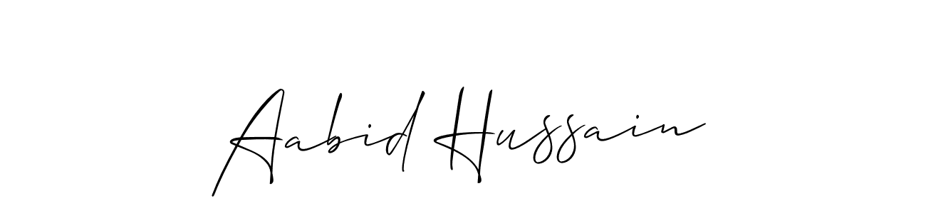 Allison_Script is a professional signature style that is perfect for those who want to add a touch of class to their signature. It is also a great choice for those who want to make their signature more unique. Get Aabid Hussain name to fancy signature for free. Aabid Hussain signature style 2 images and pictures png