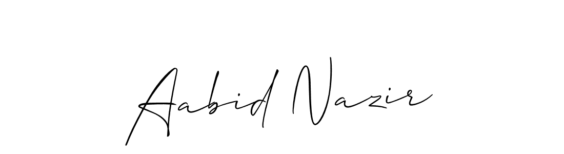 Also You can easily find your signature by using the search form. We will create Aabid Nazir name handwritten signature images for you free of cost using Allison_Script sign style. Aabid Nazir signature style 2 images and pictures png