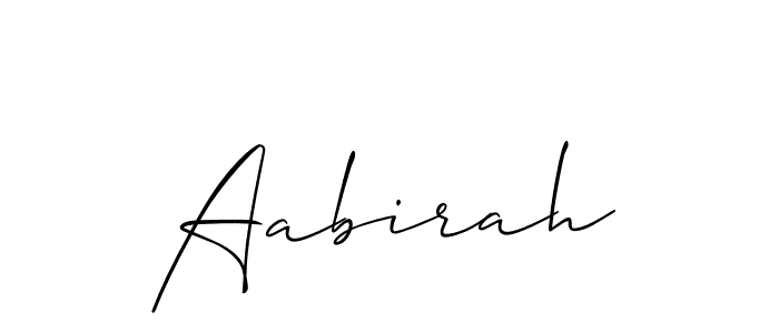 Make a short Aabirah signature style. Manage your documents anywhere anytime using Allison_Script. Create and add eSignatures, submit forms, share and send files easily. Aabirah signature style 2 images and pictures png