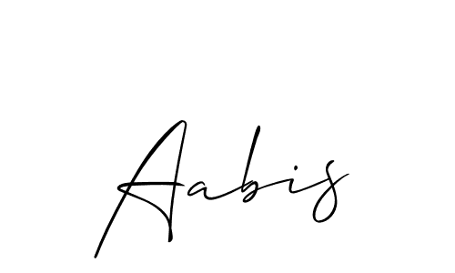 How to make Aabis signature? Allison_Script is a professional autograph style. Create handwritten signature for Aabis name. Aabis signature style 2 images and pictures png