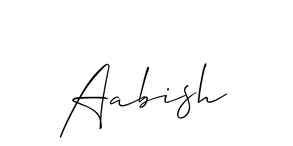 Best and Professional Signature Style for Aabish. Allison_Script Best Signature Style Collection. Aabish signature style 2 images and pictures png