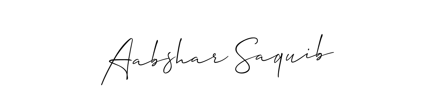 if you are searching for the best signature style for your name Aabshar Saquib. so please give up your signature search. here we have designed multiple signature styles  using Allison_Script. Aabshar Saquib signature style 2 images and pictures png