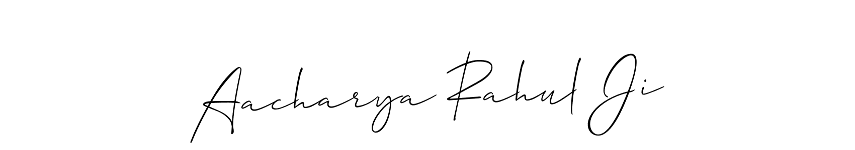 Also You can easily find your signature by using the search form. We will create Aacharya Rahul Ji name handwritten signature images for you free of cost using Allison_Script sign style. Aacharya Rahul Ji signature style 2 images and pictures png