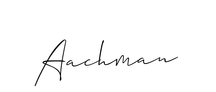 How to Draw Aachman signature style? Allison_Script is a latest design signature styles for name Aachman. Aachman signature style 2 images and pictures png