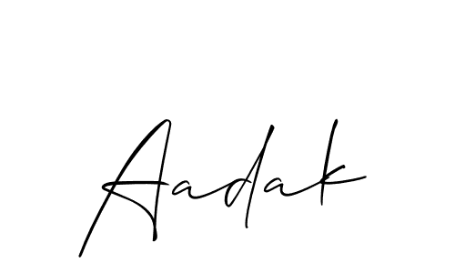 How to Draw Aadak signature style? Allison_Script is a latest design signature styles for name Aadak. Aadak signature style 2 images and pictures png