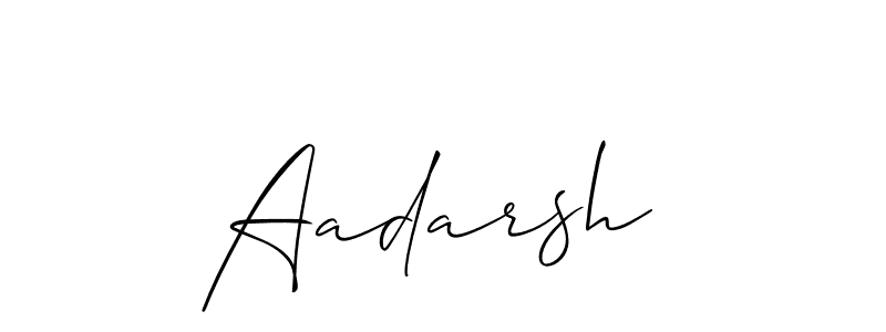 Make a beautiful signature design for name Aadarsh . With this signature (Allison_Script) style, you can create a handwritten signature for free. Aadarsh  signature style 2 images and pictures png