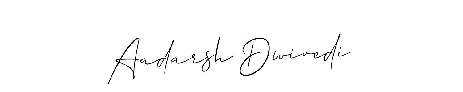 How to make Aadarsh Dwivedi signature? Allison_Script is a professional autograph style. Create handwritten signature for Aadarsh Dwivedi name. Aadarsh Dwivedi signature style 2 images and pictures png