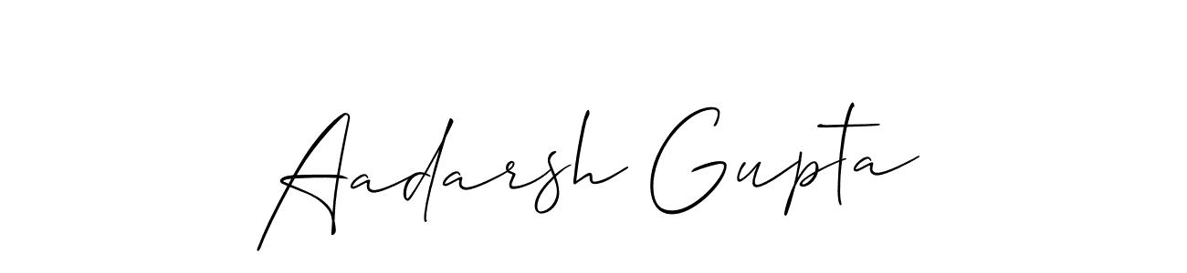 Use a signature maker to create a handwritten signature online. With this signature software, you can design (Allison_Script) your own signature for name Aadarsh Gupta. Aadarsh Gupta signature style 2 images and pictures png