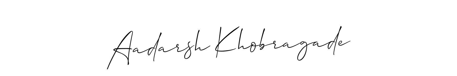Make a beautiful signature design for name Aadarsh Khobragade. Use this online signature maker to create a handwritten signature for free. Aadarsh Khobragade signature style 2 images and pictures png