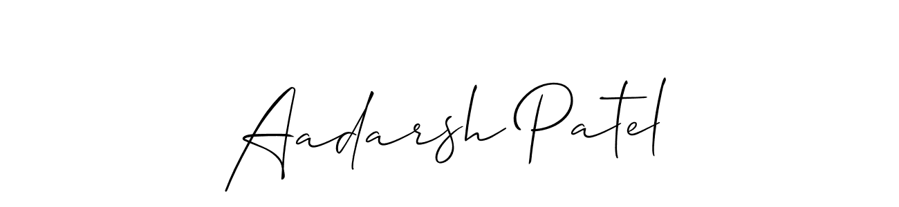 Also You can easily find your signature by using the search form. We will create Aadarsh Patel name handwritten signature images for you free of cost using Allison_Script sign style. Aadarsh Patel signature style 2 images and pictures png