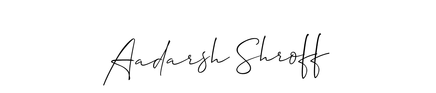 You can use this online signature creator to create a handwritten signature for the name Aadarsh Shroff. This is the best online autograph maker. Aadarsh Shroff signature style 2 images and pictures png