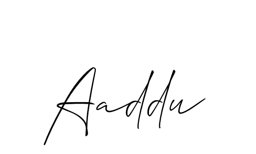 Allison_Script is a professional signature style that is perfect for those who want to add a touch of class to their signature. It is also a great choice for those who want to make their signature more unique. Get Aaddu name to fancy signature for free. Aaddu signature style 2 images and pictures png