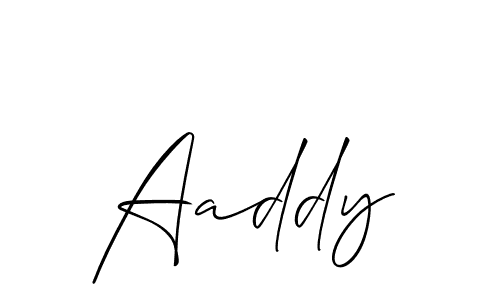 Make a beautiful signature design for name Aaddy. Use this online signature maker to create a handwritten signature for free. Aaddy signature style 2 images and pictures png