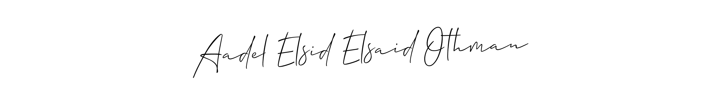 How to Draw Aadel Elsid Elsaid Othman signature style? Allison_Script is a latest design signature styles for name Aadel Elsid Elsaid Othman. Aadel Elsid Elsaid Othman signature style 2 images and pictures png