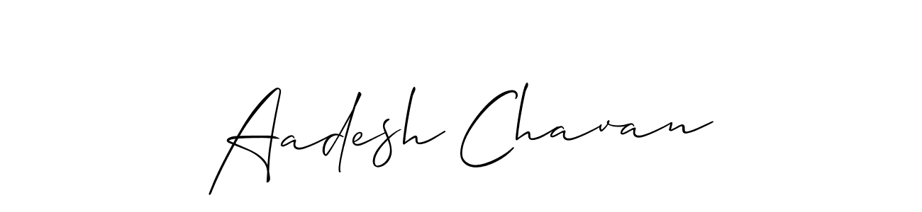 Use a signature maker to create a handwritten signature online. With this signature software, you can design (Allison_Script) your own signature for name Aadesh Chavan. Aadesh Chavan signature style 2 images and pictures png