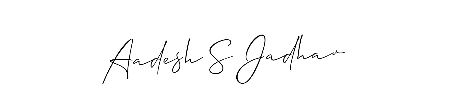 You can use this online signature creator to create a handwritten signature for the name Aadesh S Jadhav. This is the best online autograph maker. Aadesh S Jadhav signature style 2 images and pictures png