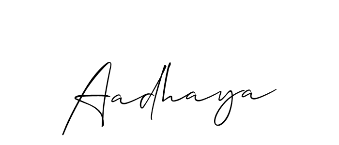 Also You can easily find your signature by using the search form. We will create Aadhaya name handwritten signature images for you free of cost using Allison_Script sign style. Aadhaya signature style 2 images and pictures png
