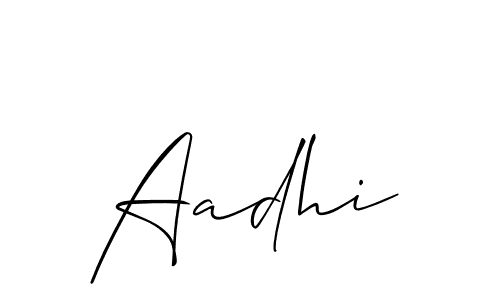 Aadhi stylish signature style. Best Handwritten Sign (Allison_Script) for my name. Handwritten Signature Collection Ideas for my name Aadhi. Aadhi signature style 2 images and pictures png