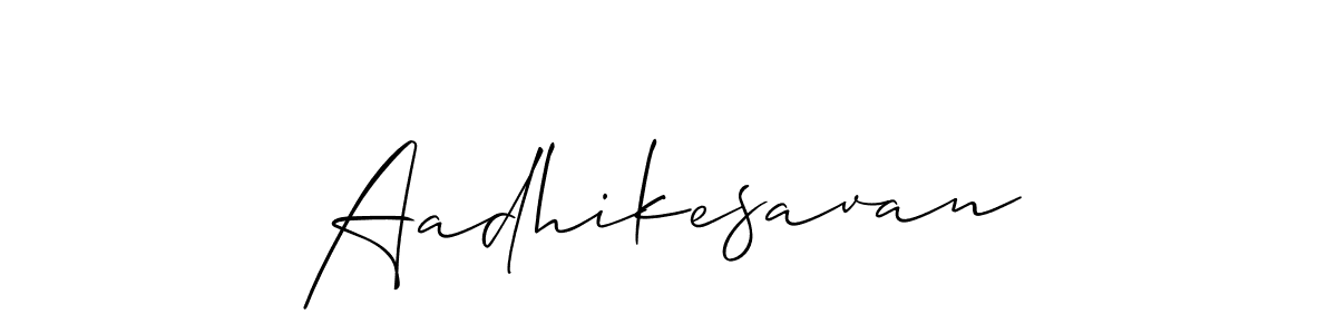 How to make Aadhikesavan name signature. Use Allison_Script style for creating short signs online. This is the latest handwritten sign. Aadhikesavan signature style 2 images and pictures png