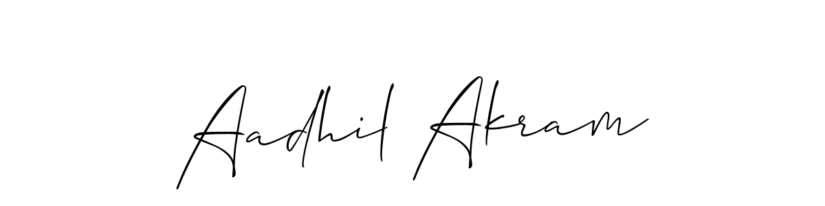 It looks lik you need a new signature style for name Aadhil Akram. Design unique handwritten (Allison_Script) signature with our free signature maker in just a few clicks. Aadhil Akram signature style 2 images and pictures png