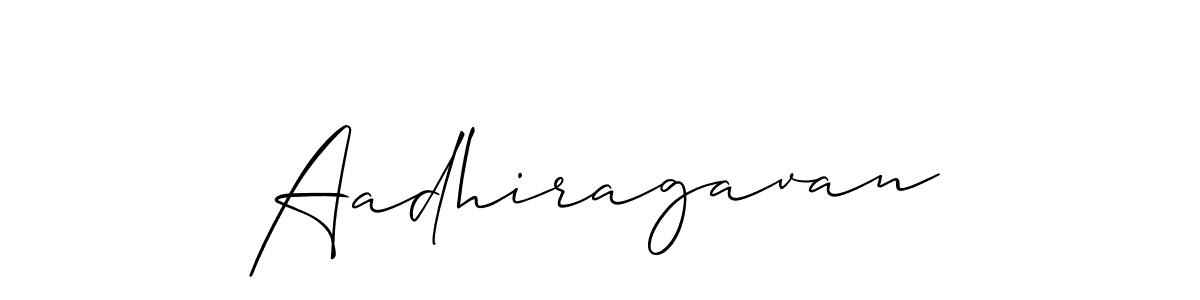 Create a beautiful signature design for name Aadhiragavan. With this signature (Allison_Script) fonts, you can make a handwritten signature for free. Aadhiragavan signature style 2 images and pictures png