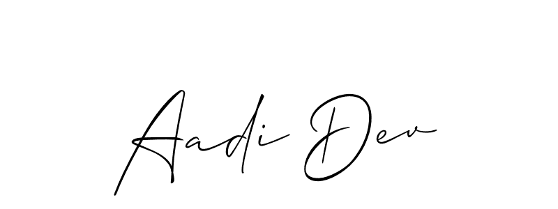 How to Draw Aadi Dev signature style? Allison_Script is a latest design signature styles for name Aadi Dev. Aadi Dev signature style 2 images and pictures png