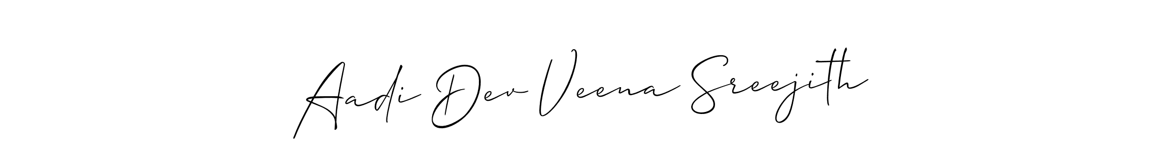 Make a beautiful signature design for name Aadi Dev Veena Sreejith. Use this online signature maker to create a handwritten signature for free. Aadi Dev Veena Sreejith signature style 2 images and pictures png