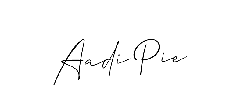 Make a beautiful signature design for name Aadi Pie. Use this online signature maker to create a handwritten signature for free. Aadi Pie signature style 2 images and pictures png