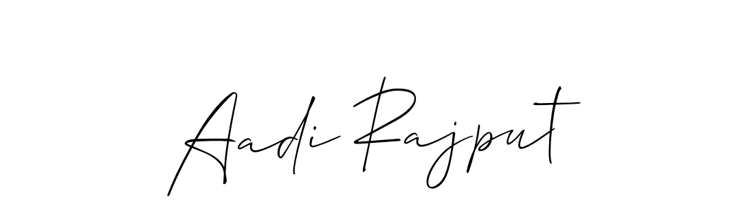 Similarly Allison_Script is the best handwritten signature design. Signature creator online .You can use it as an online autograph creator for name Aadi Rajput. Aadi Rajput signature style 2 images and pictures png