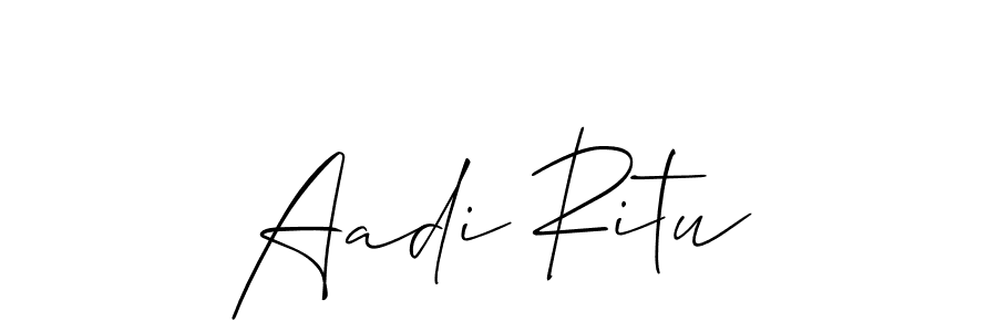 Best and Professional Signature Style for Aadi Ritu. Allison_Script Best Signature Style Collection. Aadi Ritu signature style 2 images and pictures png