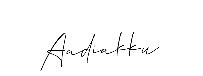 Make a beautiful signature design for name Aadiakku. Use this online signature maker to create a handwritten signature for free. Aadiakku signature style 2 images and pictures png