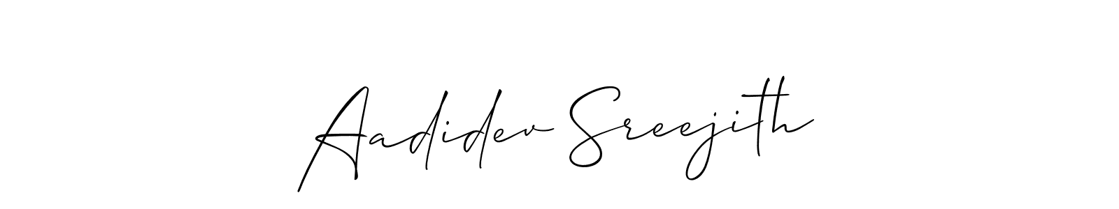 Here are the top 10 professional signature styles for the name Aadidev Sreejith. These are the best autograph styles you can use for your name. Aadidev Sreejith signature style 2 images and pictures png