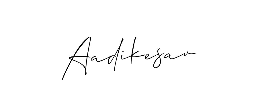 Allison_Script is a professional signature style that is perfect for those who want to add a touch of class to their signature. It is also a great choice for those who want to make their signature more unique. Get Aadikesav name to fancy signature for free. Aadikesav signature style 2 images and pictures png