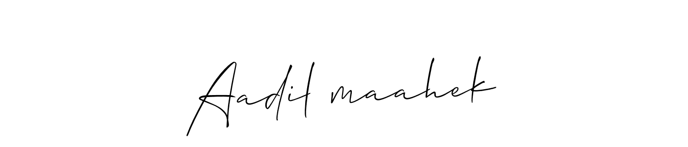 Also we have Aadil✓maahek name is the best signature style. Create professional handwritten signature collection using Allison_Script autograph style. Aadil✓maahek signature style 2 images and pictures png