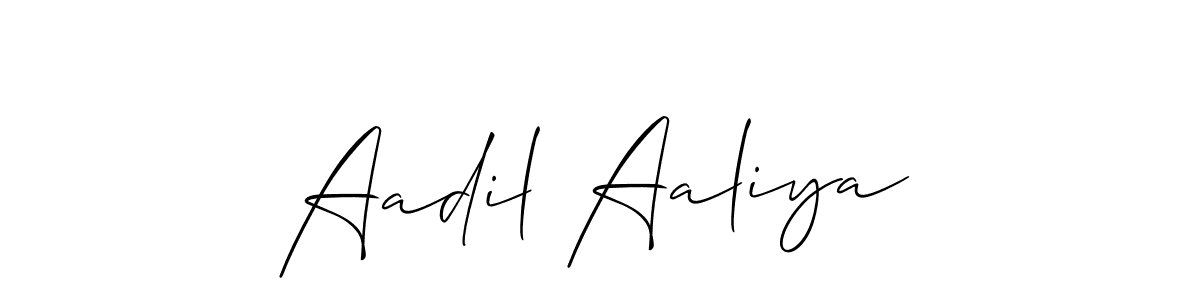 Once you've used our free online signature maker to create your best signature Allison_Script style, it's time to enjoy all of the benefits that Aadil Aaliya name signing documents. Aadil Aaliya signature style 2 images and pictures png