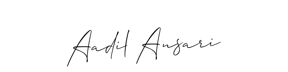 Best and Professional Signature Style for Aadil Ansari. Allison_Script Best Signature Style Collection. Aadil Ansari signature style 2 images and pictures png