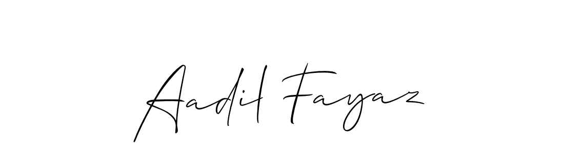 Similarly Allison_Script is the best handwritten signature design. Signature creator online .You can use it as an online autograph creator for name Aadil Fayaz. Aadil Fayaz signature style 2 images and pictures png
