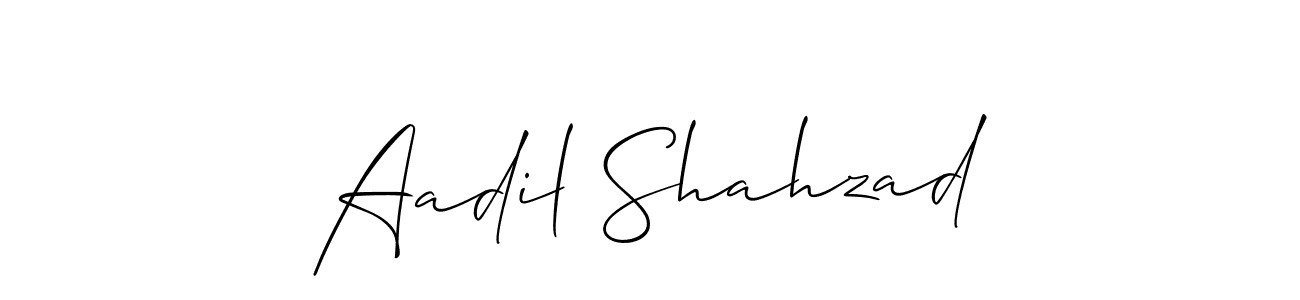 It looks lik you need a new signature style for name Aadil Shahzad. Design unique handwritten (Allison_Script) signature with our free signature maker in just a few clicks. Aadil Shahzad signature style 2 images and pictures png