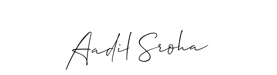 Also You can easily find your signature by using the search form. We will create Aadil Sroha name handwritten signature images for you free of cost using Allison_Script sign style. Aadil Sroha signature style 2 images and pictures png