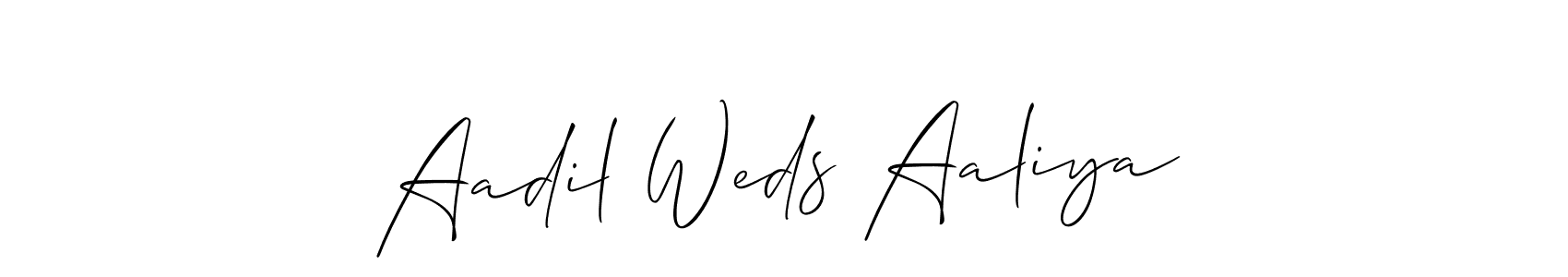 Here are the top 10 professional signature styles for the name Aadil Weds Aaliya. These are the best autograph styles you can use for your name. Aadil Weds Aaliya signature style 2 images and pictures png