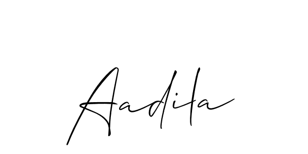 It looks lik you need a new signature style for name Aadila. Design unique handwritten (Allison_Script) signature with our free signature maker in just a few clicks. Aadila signature style 2 images and pictures png
