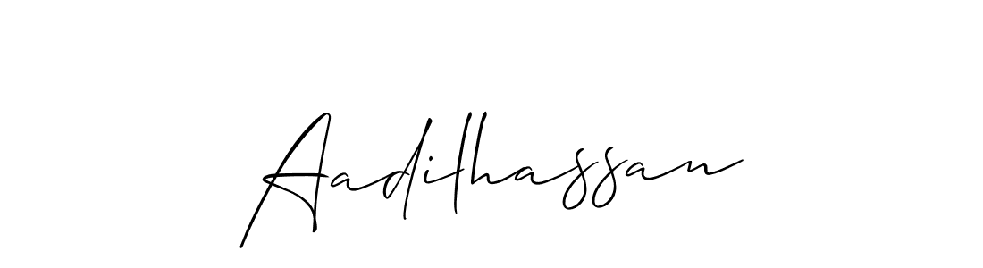 Make a beautiful signature design for name Aadilhassan. Use this online signature maker to create a handwritten signature for free. Aadilhassan signature style 2 images and pictures png