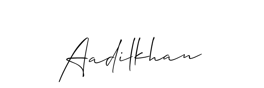 Create a beautiful signature design for name Aadilkhan. With this signature (Allison_Script) fonts, you can make a handwritten signature for free. Aadilkhan signature style 2 images and pictures png