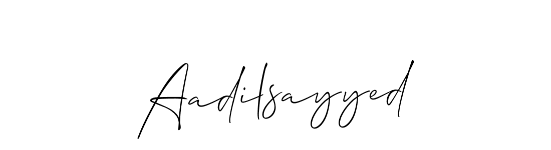 if you are searching for the best signature style for your name Aadilsayyed. so please give up your signature search. here we have designed multiple signature styles  using Allison_Script. Aadilsayyed signature style 2 images and pictures png