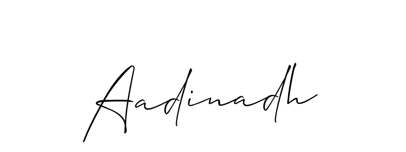 Best and Professional Signature Style for Aadinadh. Allison_Script Best Signature Style Collection. Aadinadh signature style 2 images and pictures png