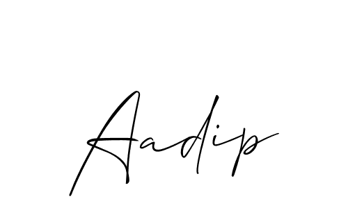 Also You can easily find your signature by using the search form. We will create Aadip name handwritten signature images for you free of cost using Allison_Script sign style. Aadip signature style 2 images and pictures png